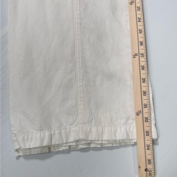 J BRAND White Linen/Cotton Wide Leg Pants Size 25 - Picture 8 of 15